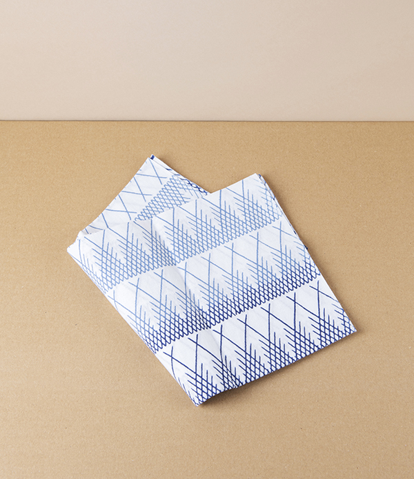 Japanese Tenugui Wrap, Kusa-Mon Grass Komon