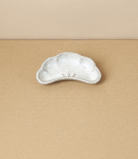 Teokoshi Mamezara, Handmade Tiny Plate, Pine Tree
