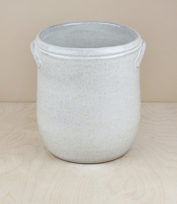 Portuguese utensil pot, white, medium
