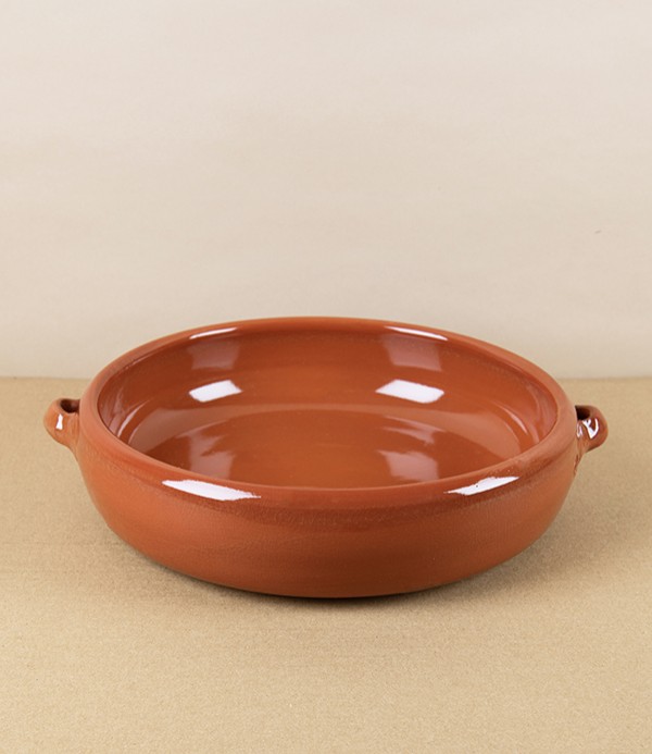 Spanish Terracotta Baking Dish with Side Handles