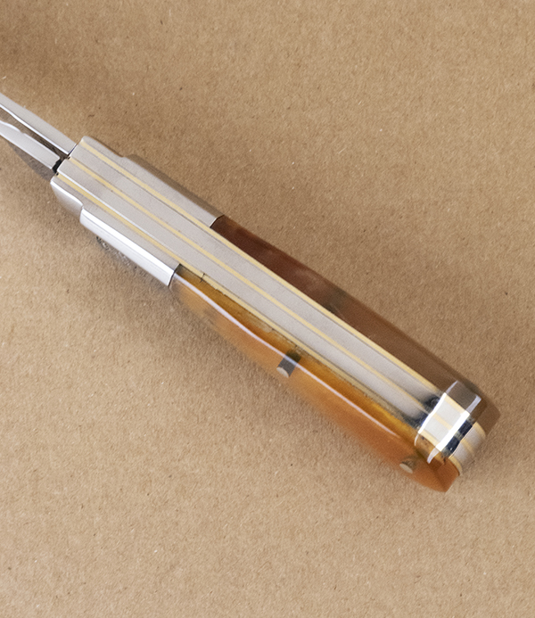 Twin-Blade Barlow Knife with Rams-Horn Scales