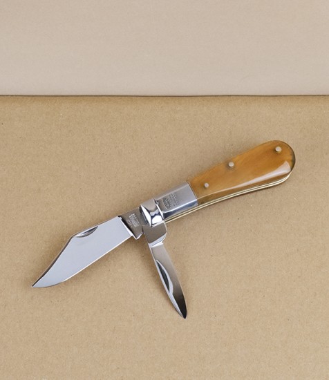 Twin-Blade Barlow Knife with Rams-Horn Scales