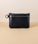Threadline Japanese Soft Leather Zippered Pouch