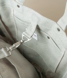 Threadline Linen Tote Bag, Natural Linen