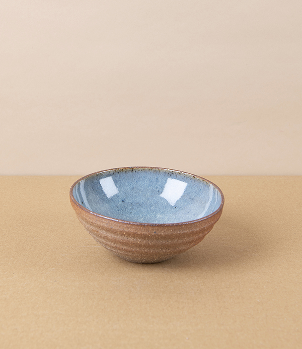 Tom Knowles Jackson Stoneware Dipping Bowl, Blue