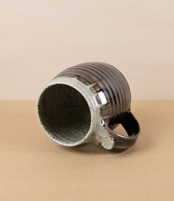 Tom Knowles Jackson Stoneware Mug, Tenmoku & Ash Glaze
