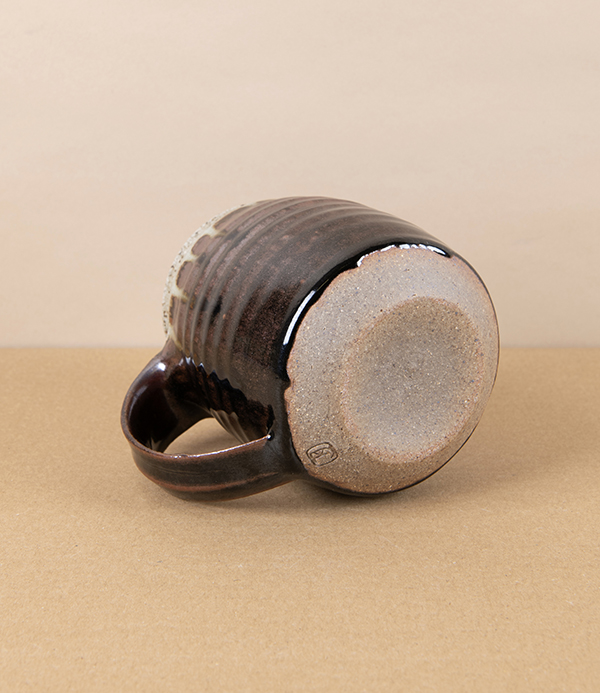 Tom Knowles Jackson Stoneware Mug, Tenmoku & Ash Glaze
