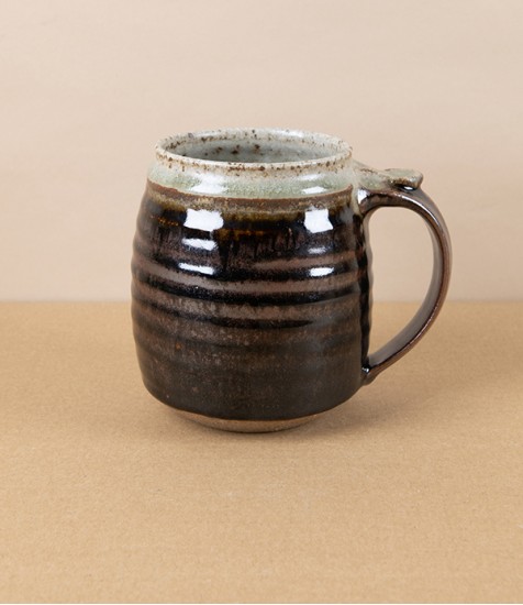 Tom Knowles Jackson Stoneware Mug, Tenmoku & Ash Glaze