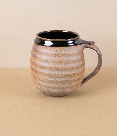 Tom Knowles Jackson Stoneware Mug, Tenmoku Half Glaze