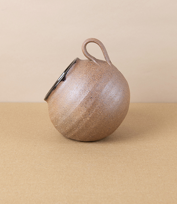 Tom Knowles Jackson High Fired Stoneware Salt Pig, Tenmoku