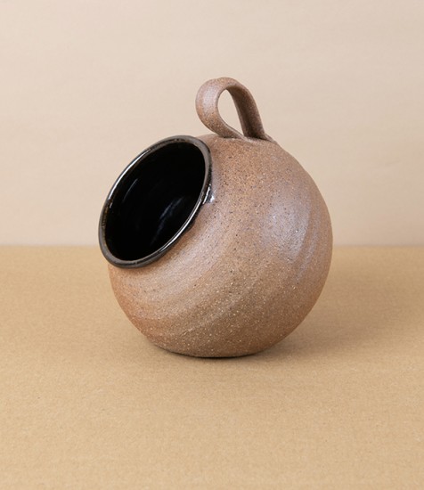 Tom Knowles Jackson High Fired Stoneware Salt Pig, Tenmoku
