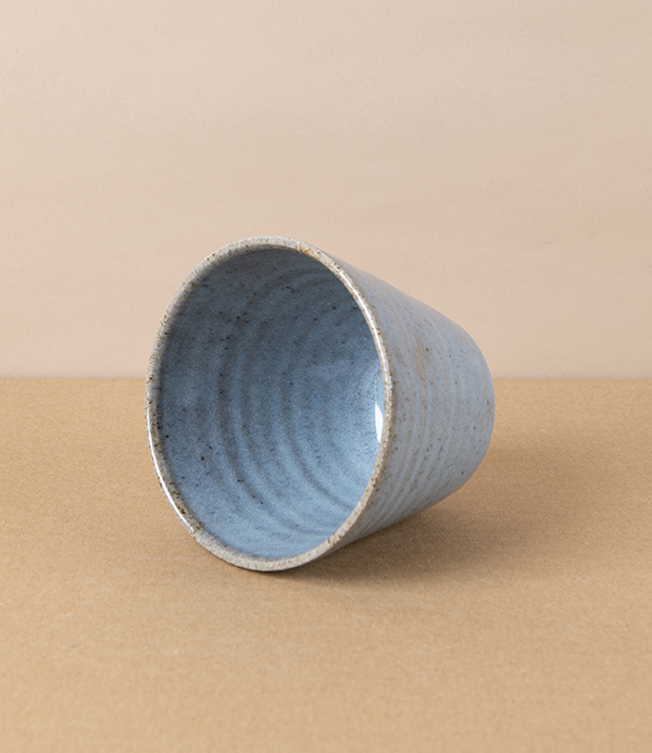 Tom Knowles Jackson Stoneware Flared Cup, Blue