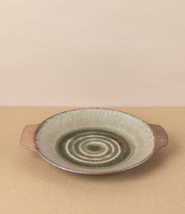 Tom Knowles Jackson Stoneware Tapas Plate, Deep Ash Glaze