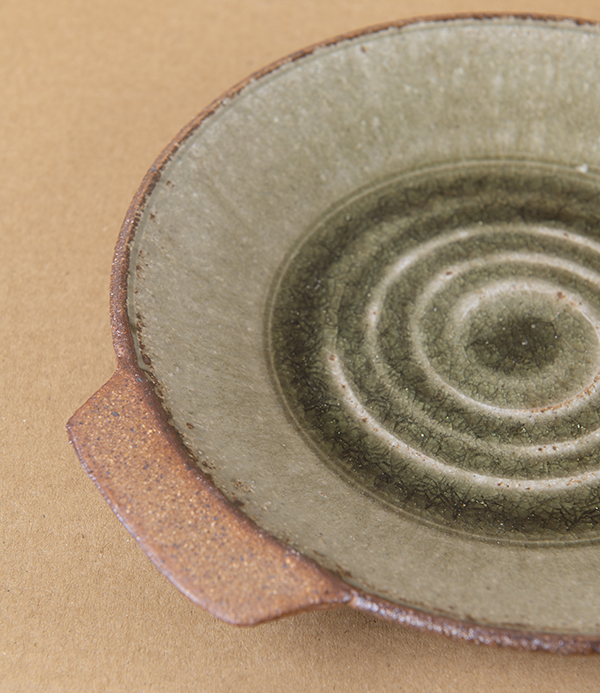 Tom Knowles Jackson Stoneware Tapas Plate, Deep Ash Glaze