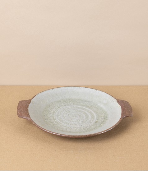 Tom Knowles Jackson Stoneware Tapas Plate, Light Ash Glaze