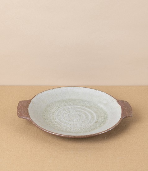 Tom Knowles Jackson Stoneware Tapas Plate, Light Ash Glaze