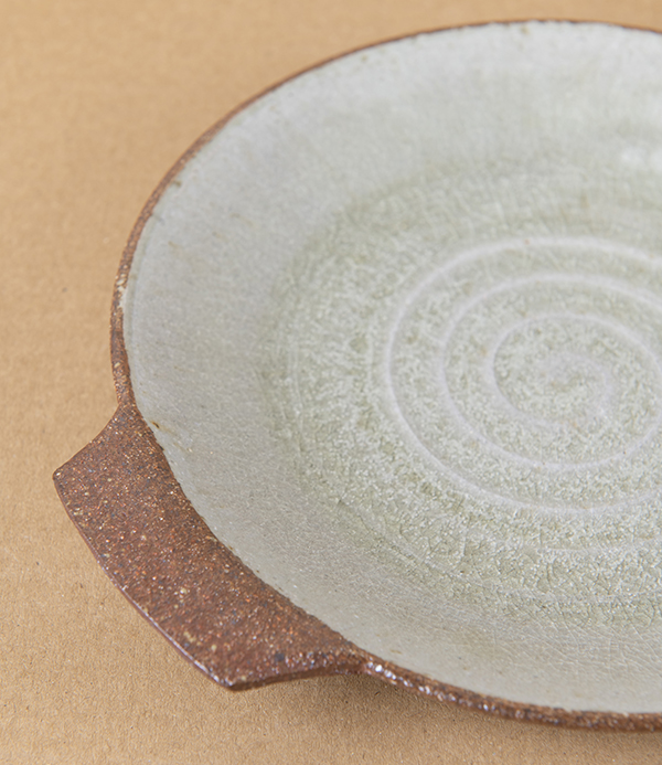 Tom Knowles Jackson Stoneware Tapas Plate, Light Ash Glaze