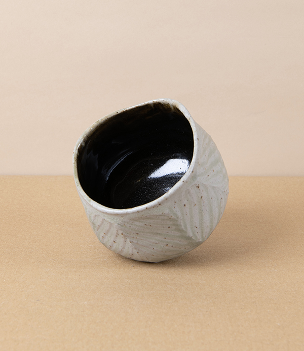 Tom Knowles Jackson Stoneware Tea Bowl, Celadon & Tenmoku