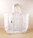 Threadline Cotton Square Tote Bag, Cream