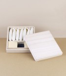 Tohaku Sumac Wax Candles, Set of 7 Candles and Stand