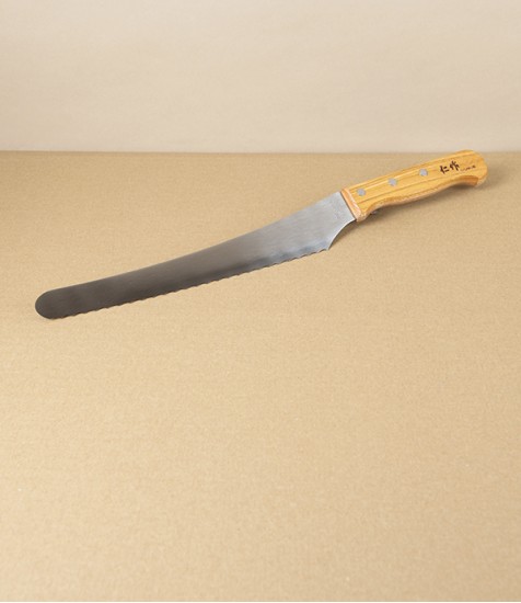Tomita Stainless Steel Bread & Pastry Knife, Wooden Handle