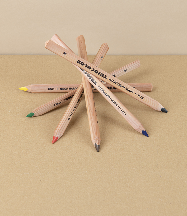 Koh I Noor 'Triocolor' Triangular Colouring Pencils