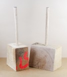 Green Oak Door Stop, Small