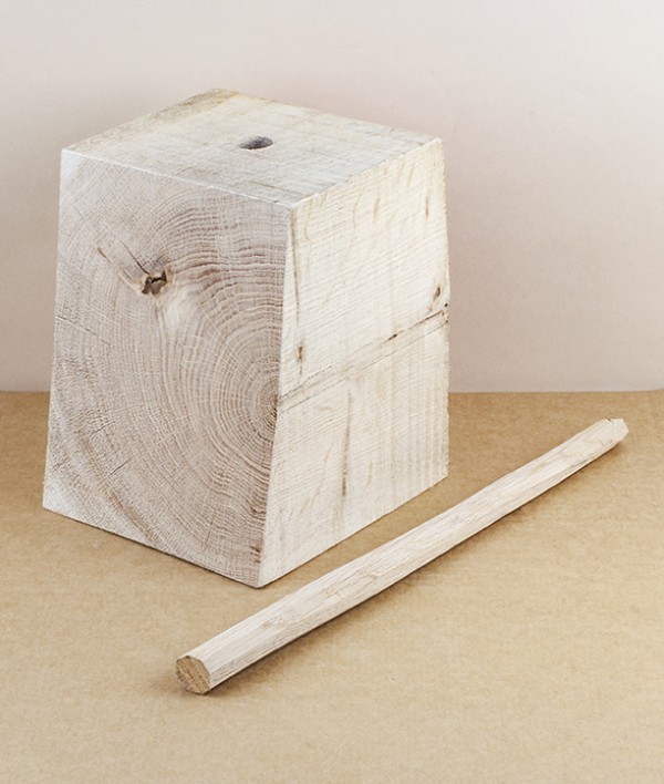 Green Oak Door Stop, Small