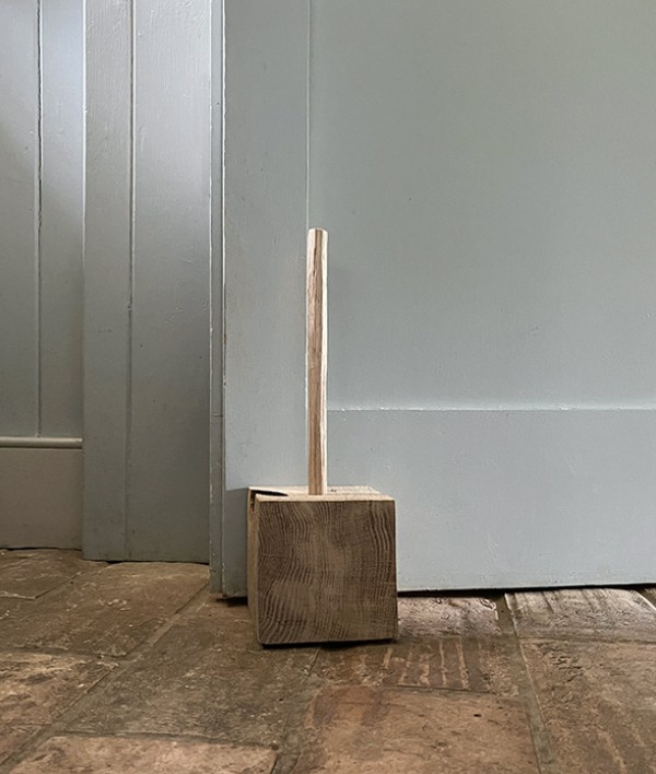 Green Oak Door Stop, Small