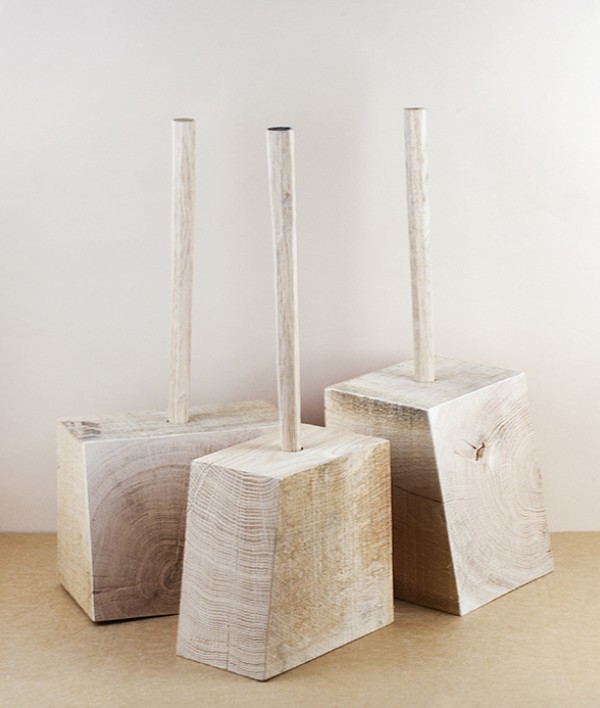 Green Oak Door Stop, Large