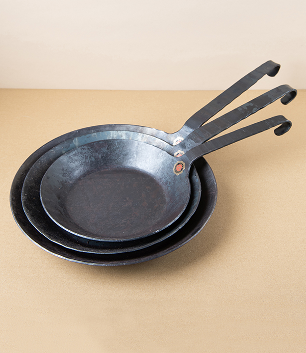 Turk German Forged Iron Frying Pan, 28cm