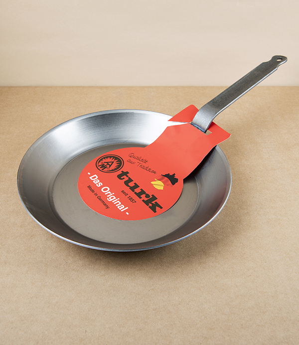 Turk German Heavyweight Carbon Steel Frying Pan, 28cm