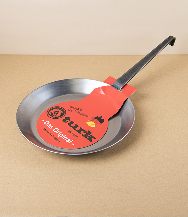 Turk Lightweight Carbon Steel Frying Pan, 24cm