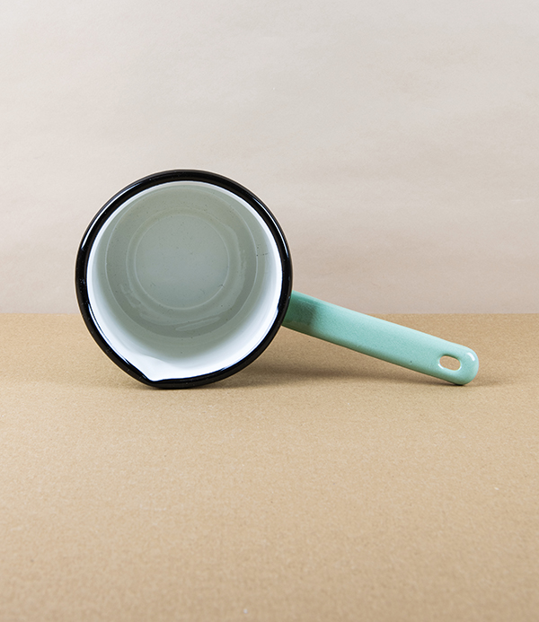 Turkish Enamel Milk Pan, Pistachio