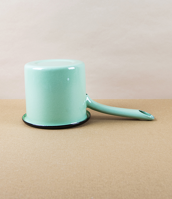 Turkish Enamel Milk Pan, Pistachio