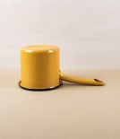 Turkish Enamel Milk Pan, Yellow