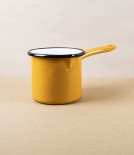 Turkish Enamel Milk Pan, Yellow