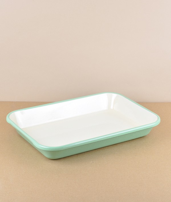 Turkish Enamel Baking Dish, Large