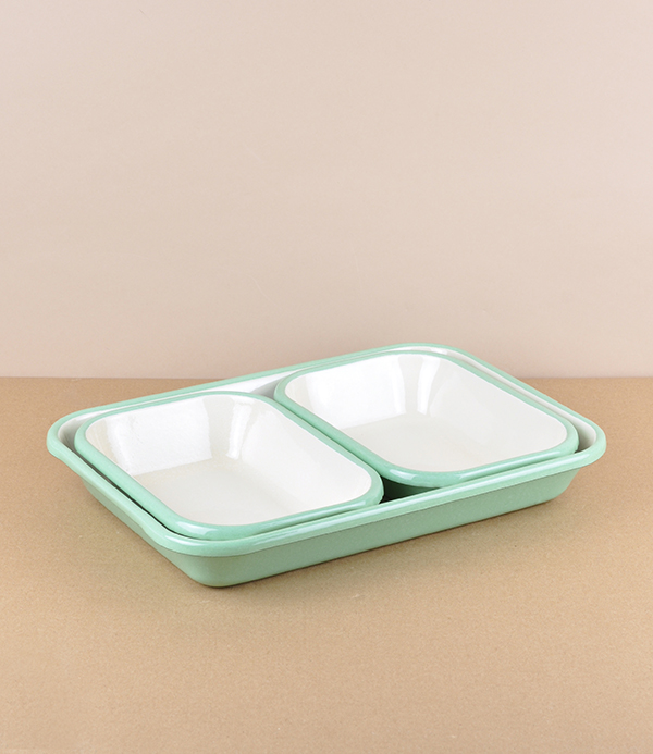 Turkish Enamel Baking Dish, Large