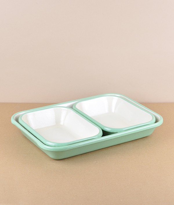 Turkish Enamel Baking Dish, Large