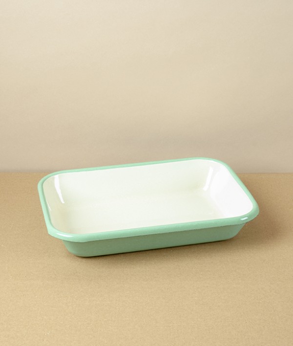 Turkish Enamel Baking Dish, Medium