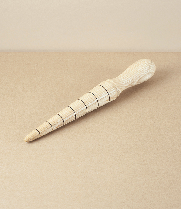 Hand-Turned Garden dibber, Ash