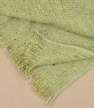 Irish tweed wool & cotton scarf, Fen Nettle