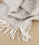 McNutt of Donegal Tweed Scarf, Oatmeal