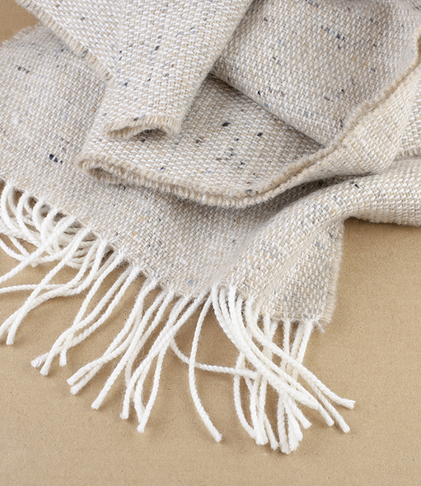 McNutt of Donegal Tweed Scarf, Oatmeal