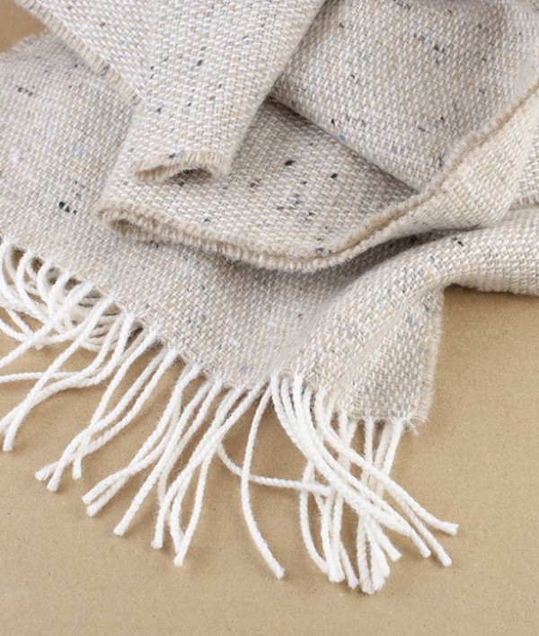 McNutt of Donegal Tweed Scarf, Oatmeal