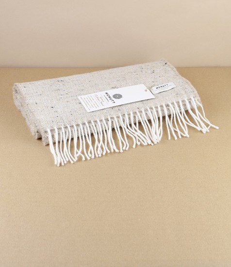 McNutt of Donegal Tweed Scarf, Oatmeal