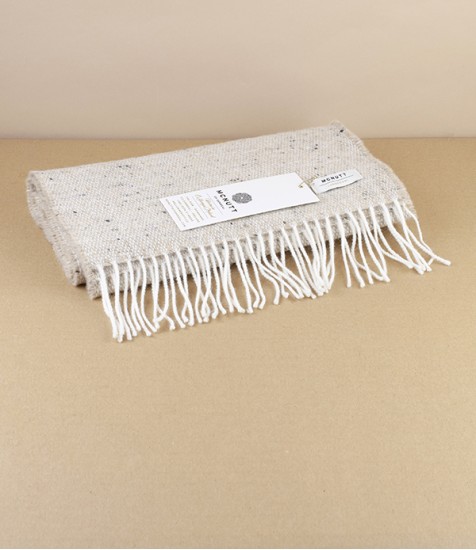 McNutt of Donegal Tweed Scarf, Oatmeal