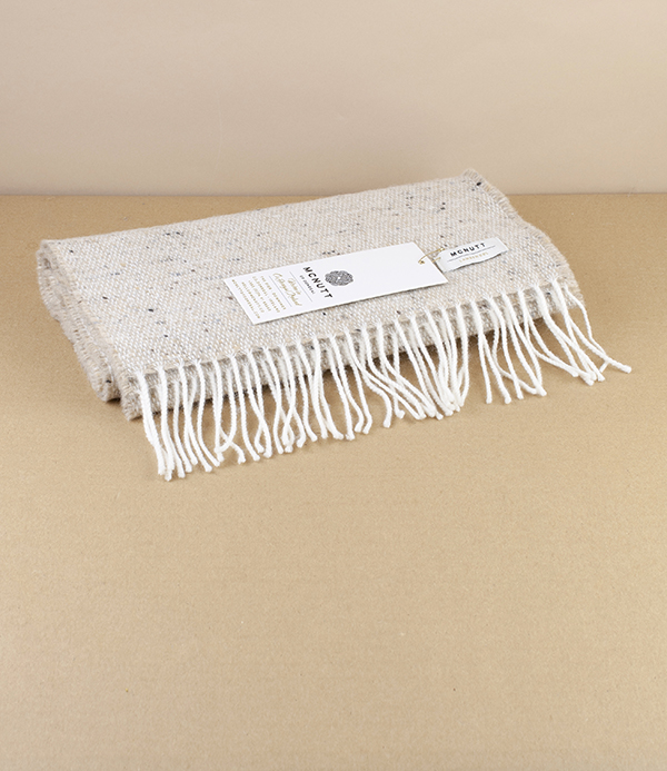 McNutt of Donegal Tweed Scarf, Oatmeal