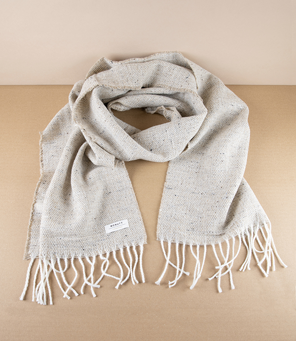 McNutt of Donegal Tweed Scarf, Oatmeal